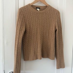 J. Crew Wool cable knit sweater size Med